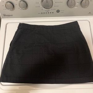 High Rise Plaid mini skort